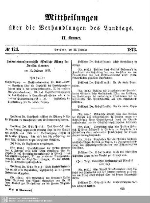 124. Sitzung