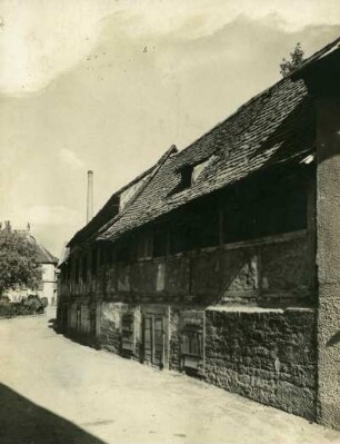 Kaiserslautern: Lohgasse. Alte Gerberhäuser. Abgetragen