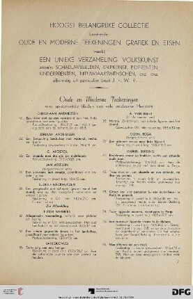 Oude en moderne teekeningen (Nr. 61-262)