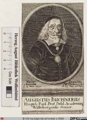 Bildnis August(us) Buchner