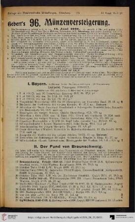 II. Der Fund von Braunschweig (Nr. 17-47)
