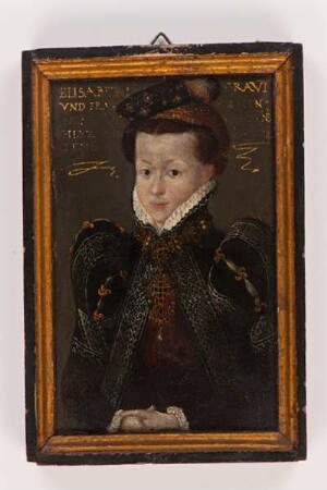 Miniaturporträt der Gräfin Elisabeth von Henneberg, geborene Herzogin von Württemberg