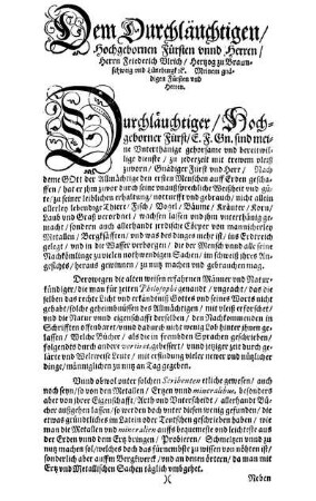 Dem Durchläuchtigen/ Hochgebornen Fürsten unnd Herren/ Herrn Friederich Ulrich/ Hertzog zu Braunschweig und Lüneburgk [...]