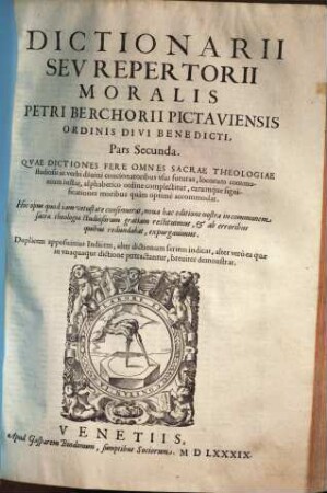 Dictionarium seu repertorium morale, 2