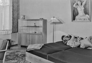 Wohnhausinnenansicht Schlafzimmer : Inneneinrichtung eines Schlafzimmers