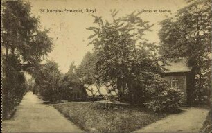 St. Josephs-Pensionat in Steyl - Partie im Garten