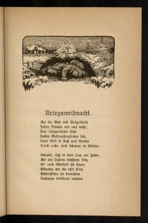 21-22, Kriegsweihnacht. Gedicht.