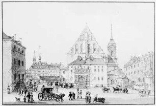 Dresden. Ansicht der Sophienkirche