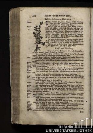 Cap. 103. Poley, Pulegium.