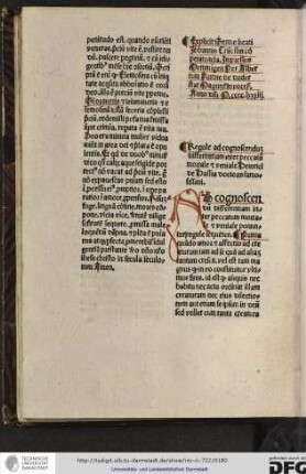 Regule ad cognoscendum differentiam inter peccatum mortale et veniale Heinrici de Hassia, doctoris famosissimi.