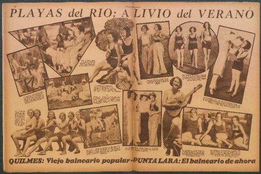 Playas del Río: A livio del verano [Fotografías] : Quilmes: Viejo balneario popular - Punta Lara: El balneario de ahora