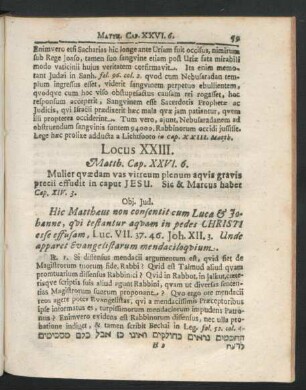 Locus XXIII.