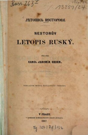 Nestorův letopis ruský