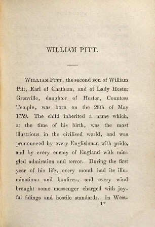 William Pitt, Atterbury