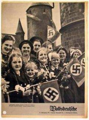 Monatszeitschrift "Der Volksdeutsche" u.a. zur Umsiedlung der deutschstämmigen Bevölkerung der Bukowina auf das Gebiet des Deutschen Reichs