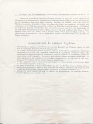 Zusammenfassung der wichtigsten Ergebnisse.