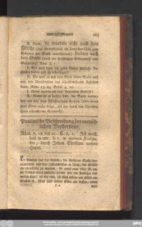 [29.] Paulinische Beschreibung des menschlichen Verderbens.
