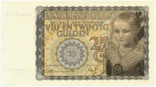 Geldschein, 25 Gulden, 20.5.1940