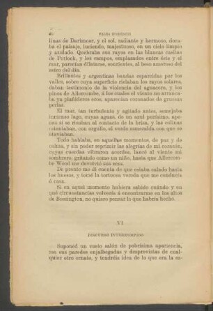 VI - Discurso interrumpido
