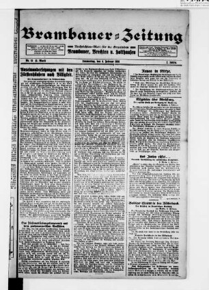 Brambauer Zeitung. 1918-1926