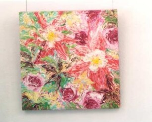 Blumen : Skiba, Ansgar: Blumen. Mischtechnik. 2007. Pulsnitz: Galerie im Geburtshaus Ernst Rietschels, Ausstellung Ansgar Skiba. Verlockungen und Zipora Rafaelov. Keren-Or vom 12.4. - 1.6.2008