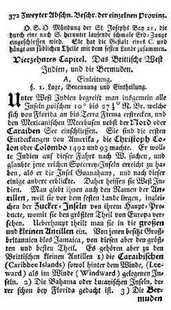 § I. Lage, Benennung und Eintheilung