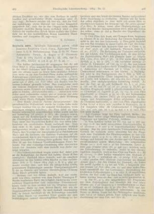 405-411 [Rezension] Analecta sacra Spicilegio Solesmensi parata edidit Joannes Baptista Card. Pitra, Episcopus Tusculanus S. E. R. Bibliothecarius. Tom. II. III. IV