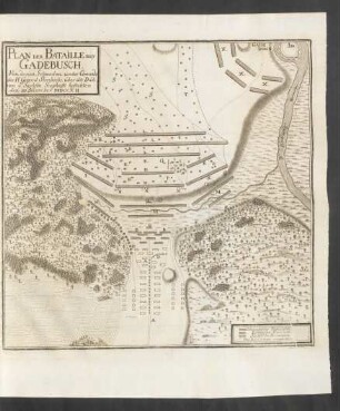 Plan der Bataille Bey Gadebusch ...