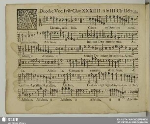 XXXIIII. Alleluia cantate Domino canticum novum