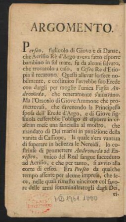 Argomento = Argument