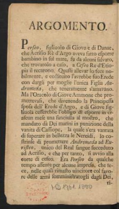 Argomento = Argument