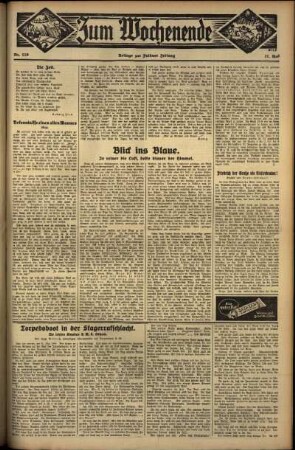 Zweite Ausgabe vom Sonntag, den 27. Mai 1934.