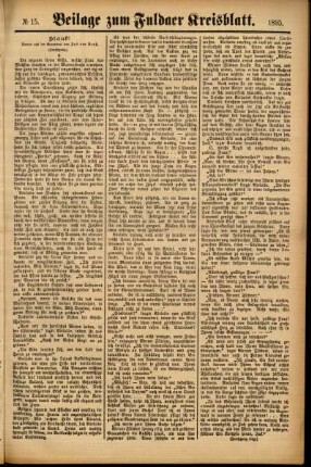 Zweite Ausgabe vom Samstag, den 02. Februar 1895.