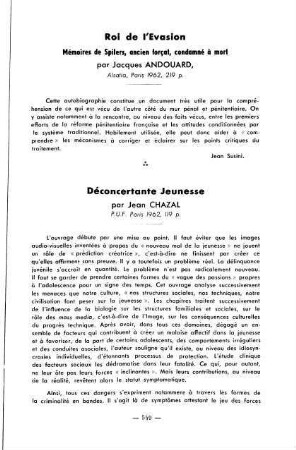 549-550, Déconcernante Jeunesse, par Jean Chazal