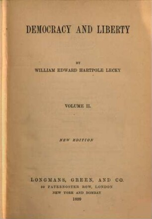 Democracy and liberty, 2