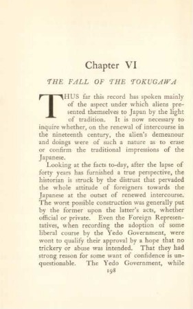 Chapter VI. The fall of the Tokugawa