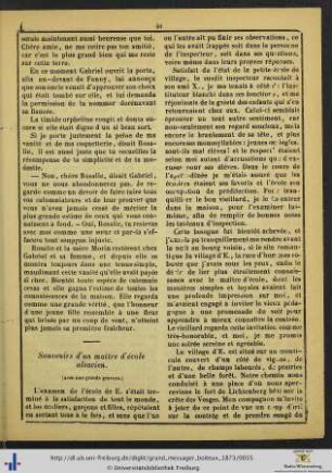 Souvenirs d'un maître d'école alsacien.