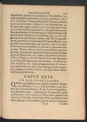 Caput XXVI. De Circumcisione.