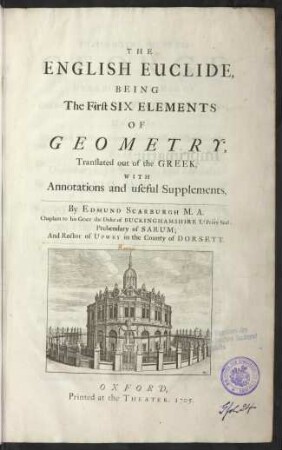 The English Euclide, being the first six elements of geometry