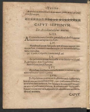 Caput Septimum. De Accidentalibus mutui.