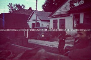 Wehrmacht in einem ukrainischen Dorf