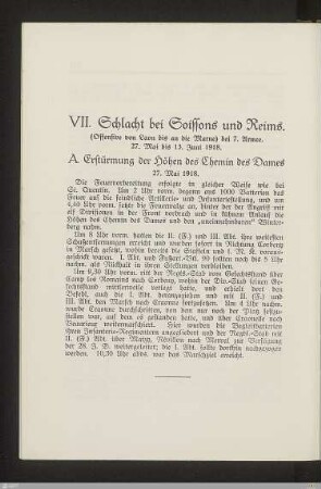 VII. Schlacht bei Soissons und Reims