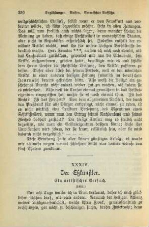 XXXIV. Der Eßkünstler. Ein artistischer Versuch. (1822.)