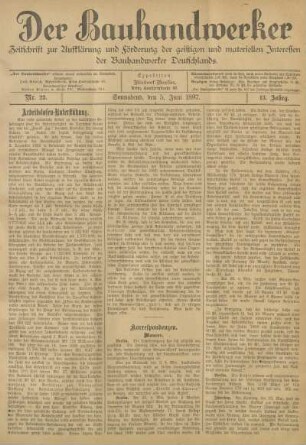 5. Juni 1897, Nr. 23