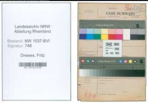 Entnazifizierung Fritz Drewes , geb. 14.01.1898 (Lehrer)