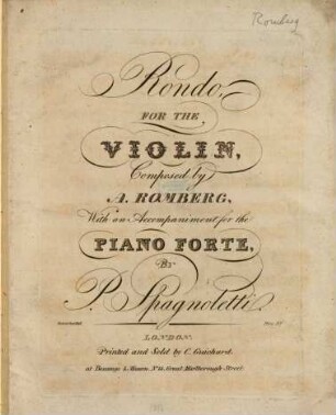 Rondo for the violin