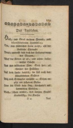 Das Landleben