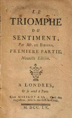 Le Triomphe Du Sentiment, 1