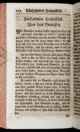 Fünfzehntes Hauptstück. Von dem Gewissen.