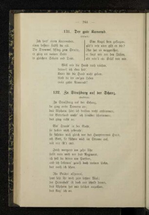 132. Zu Straßburg auf der Schanz.